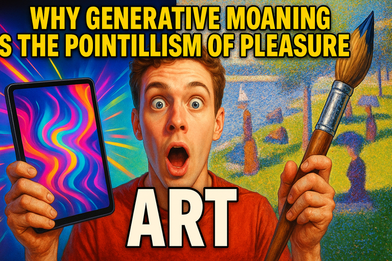 Why Generative Moaning Is the Pointillism of Pleasure: What Art Teaches Us About Intimate Tech