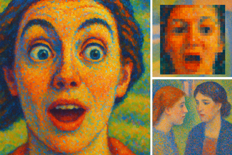 Pixelated Intimacy: What AI Moans Can Learn from Pointillist Paintings and Female Friendship